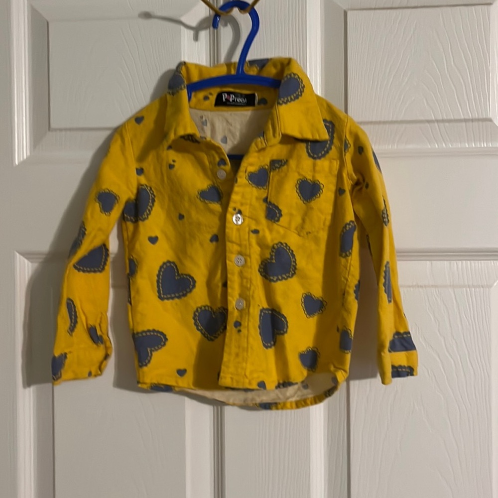 Pop Real Boys Matching set Size 90/2T button up